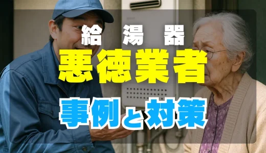 給湯器の悪徳業者に要注意！トラブル事例5選