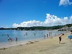 これは千葉県勝浦市の街の風景写真