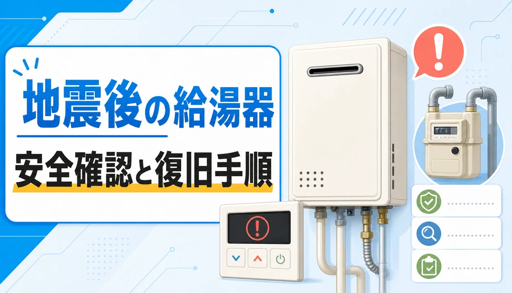 地震後の給湯器の安全確認と復旧手順
