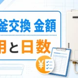 風呂釜交換の金額と工事日数の目安