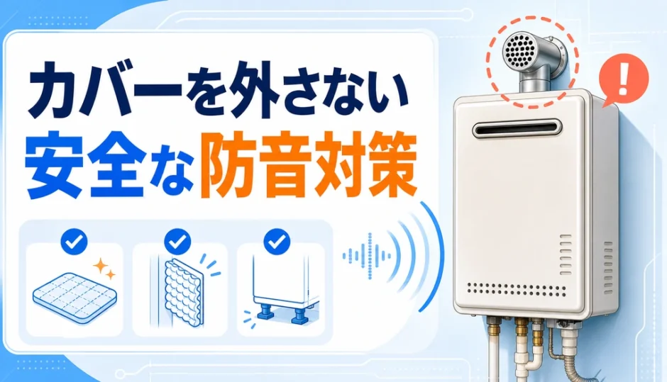 給湯器のカバーを外さず安全に防音対策を考えるサムネイル