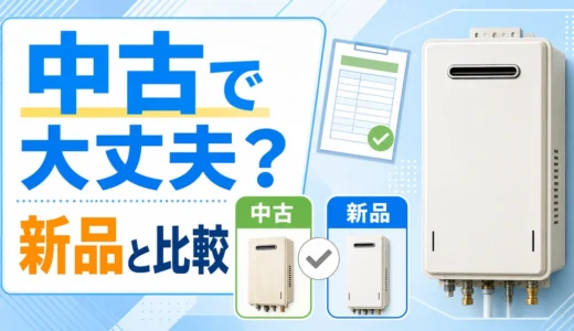 給湯器中古は大丈夫？新品との費用・寿命・安全面の選び方