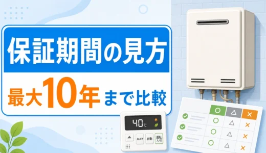 パロマ給湯器の保証期間は何年？延長保証とメーカー比較