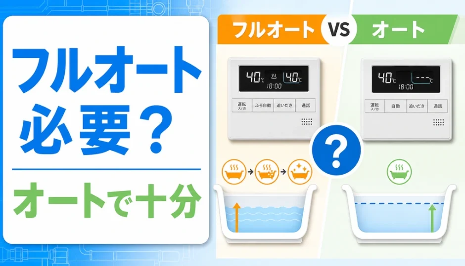 給湯器のフルオートが必要か判断するサムネイル