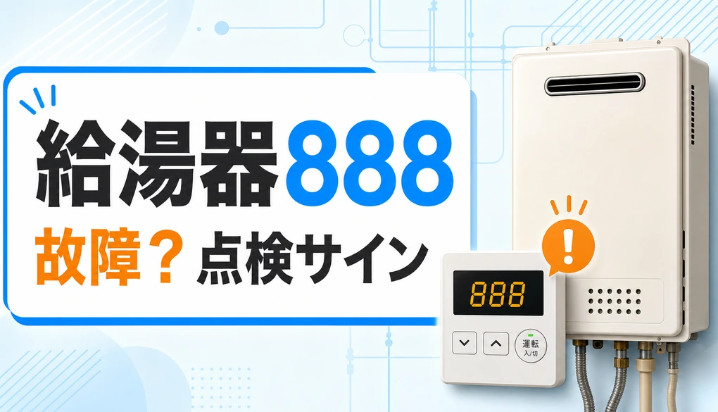 給湯器888が出たときの点検サインと確認ポイント