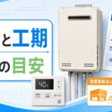 ケーズデンキ給湯器交換の費用と工期を比較するサムネイル