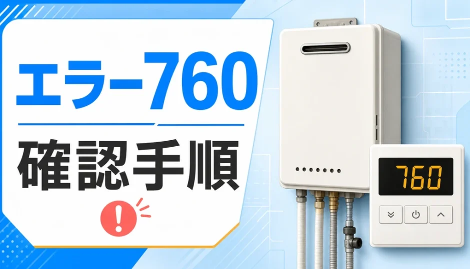 ノーリツ給湯器760表示の確認手順
