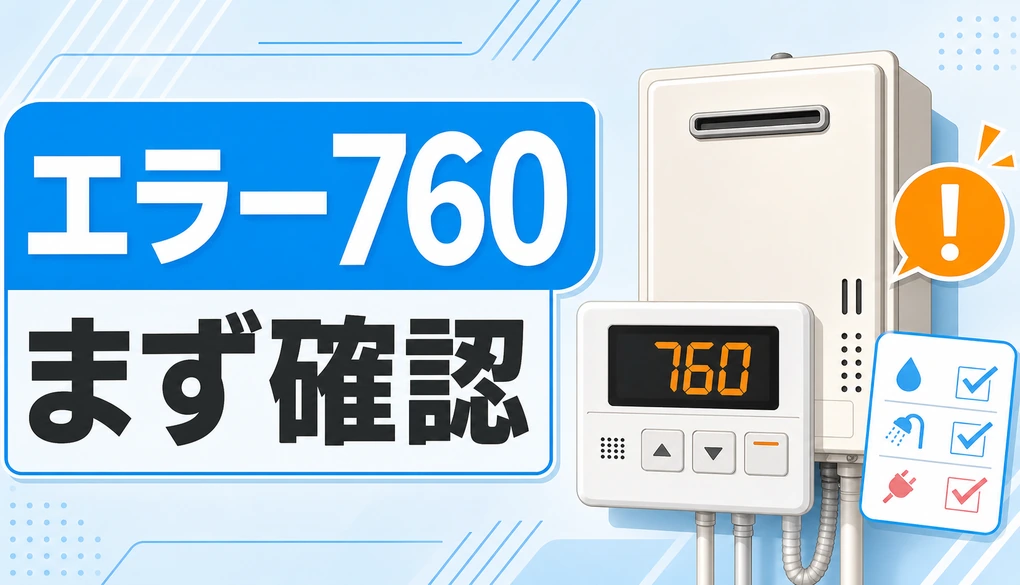 給湯器エラー760で最初に確認する内容のサムネイル
