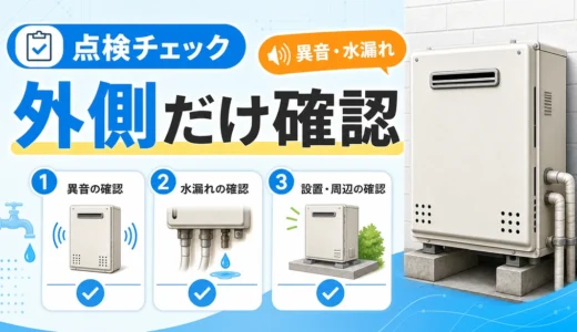 給湯器の点検チェックリスト｜故障を防ぐ確認順と相談目安