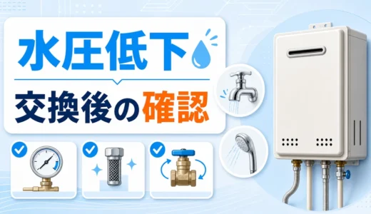 給湯器の水圧調整｜交換後に弱くなった原因と工事ミスの見分け方