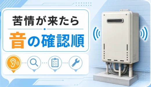 給湯器がうるさいと苦情が来たら｜原因・防音対策と相談前チェック