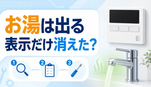 給湯器リモコンがつかないのにお湯は出る原因と交換判断