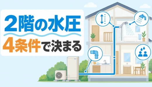 2階で使うエコキュートは高圧タイプが必要？水圧を決める4条件